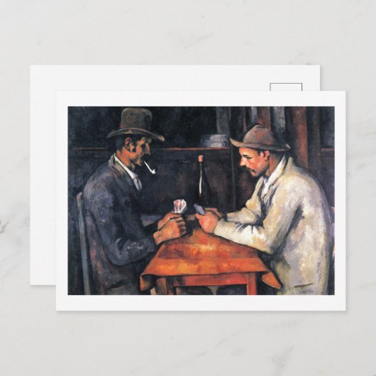 Kaart Spelers Paul Cezanne Schilderen Art Briefkaa (Voorkant / Achterkant)