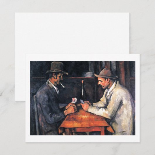 Kaart Spelers Paul Cezanne Schilderen Art Kaart (Voorkant / Achterkant)