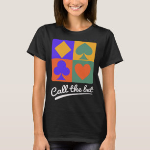 Kaart Spelletjes Oproep de Weddenschap T-shirt