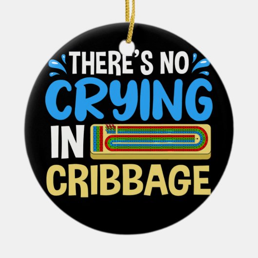 Kaart spelregels Wieg Belabberraad afspelen Keramisch Ornament (Voorkant)