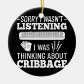 Kaart spelregels Wieg Belabberraad afspelen Keramisch Ornament (Voorkant)