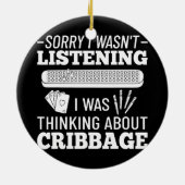 Kaart spelregels Wieg Belabberraad afspelen Keramisch Ornament (Achterkant)