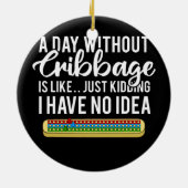 Kaart spelregels Wieg Belabberraad afspelen Keramisch Ornament (Achterkant)