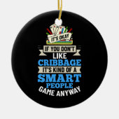 Kaart spelregels Wieg Belabberraad afspelen Keramisch Ornament (Voorkant)