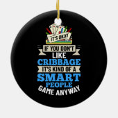 Kaart spelregels Wieg Belabberraad afspelen Keramisch Ornament (Achterkant)