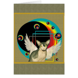 Kaart | Sphynx Angel Modern Art Card