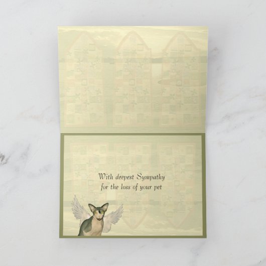 Kaart | Sphynx engel met diepste sympathie (Binnen)