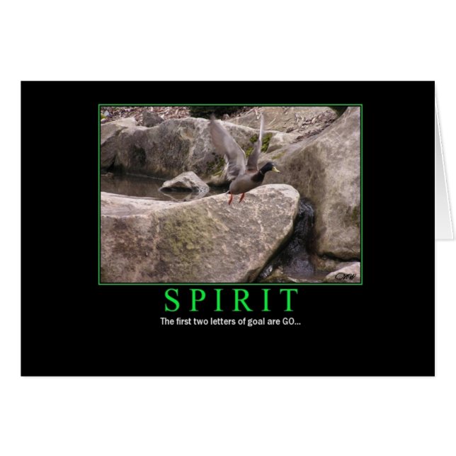 Kaart: Spirit - vlieg - doel: GA! (Voorkant Horizontaal)