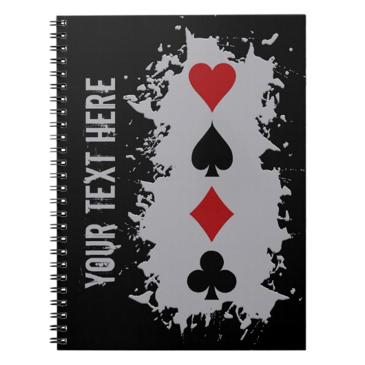 Kaart Splash aangepast notitieboek (Voorkant)