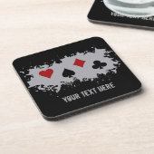 Kaart Splash aangepaste onderzetters (Linkerzijde)