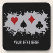 Kaart Splash aangepaste onderzetters (Voorkant)