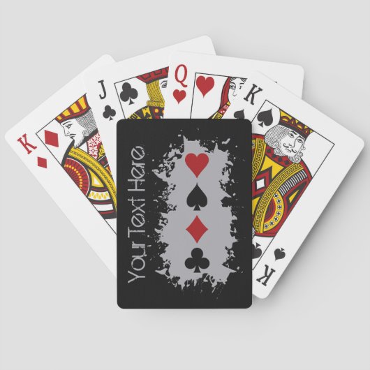 Kaart Splash aangepaste speelkaarten (Achterkant)