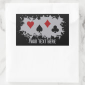 Kaart Splash aangepaste stickers (Tas)