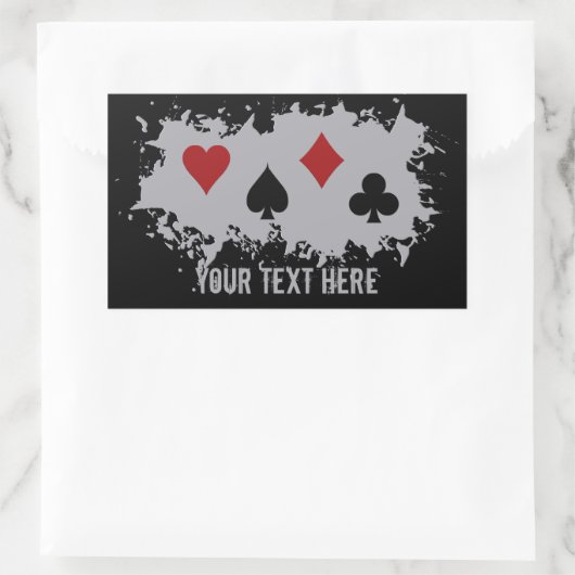 Kaart Splash aangepaste stickers (Tas)