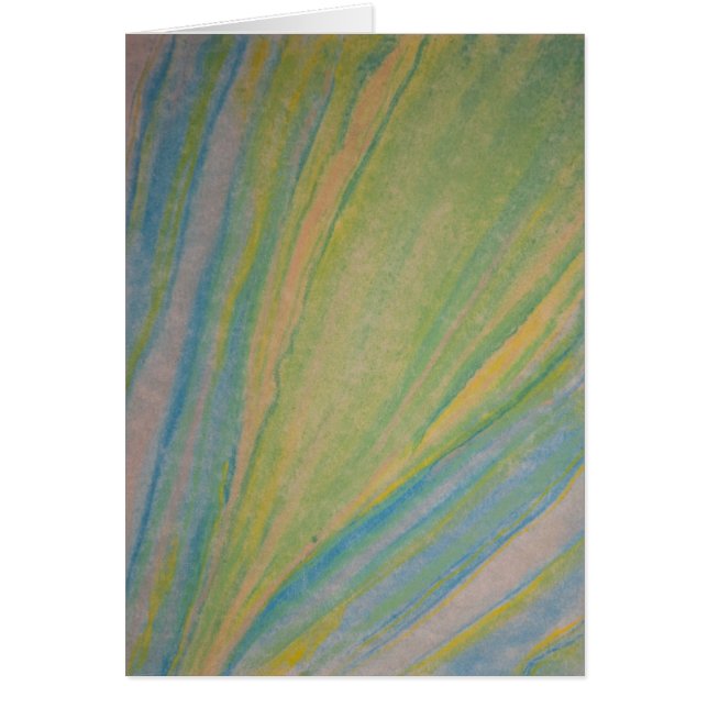 Kaart: "Spring Flow" fijne kunstpastel (Voorkant)