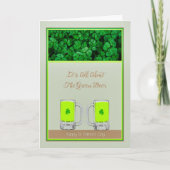 Kaart St. Patrick's Day Green Beer (Voorkant)