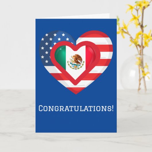 Kaart staatsburgerschap Mexicaans-Amerikaans (Gele Bloem)