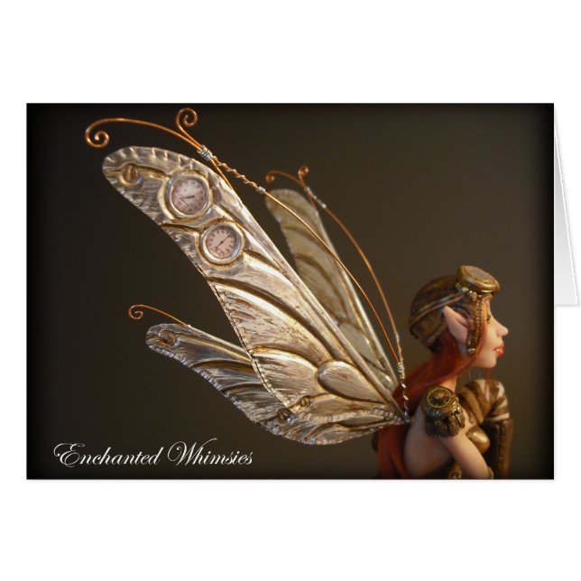 Kaart "Steampunk Fairy" (Voorkant Horizontaal)