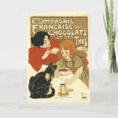 Kaart: Steinlen - Compagnie Francaise des Chocolat Feestdagen Kaart (Voorkant)