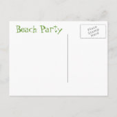 Kaart  stijlpool Beach Party (Achterkant)