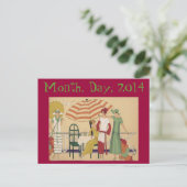 Kaart  stijlpool Beach Party (Staand voorkant)