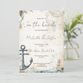  kaart Strand Tropical Island Wedding (Staand voorkant)