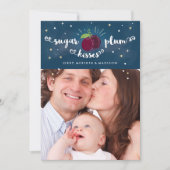 Kaart Suiker Plum Kisses, inclusief enveloppe (Voorkant)