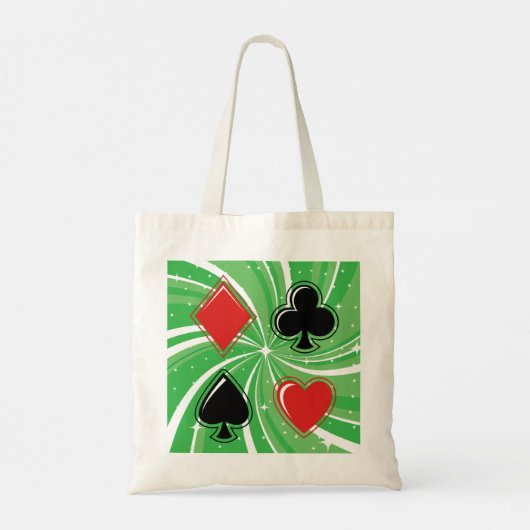 Kaart Suits Canvas tas (Achterkant)