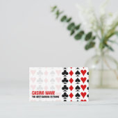 Kaart Suits, Casino, gamesector Visitekaartje (Staand voorkant)