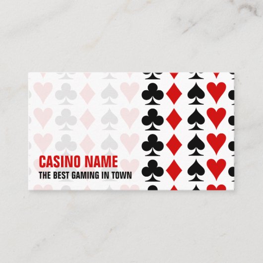 Kaart Suits, Casino, gamesector Visitekaartje (Voorkant)