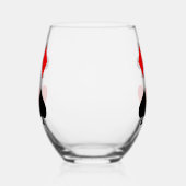 Kaart Suits Design Stemless wijnglas Zonder Voet (Links)