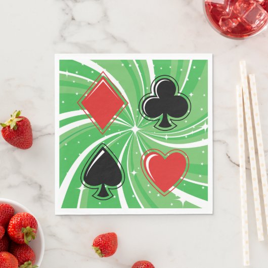 Kaart Suits Paper Napkins Servet (Insitu)