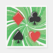 Kaart Suits Paper Napkins Servet (Voorkant)