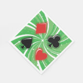 Kaart Suits Paper Napkins Servet (Hoek)