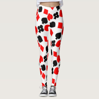 Kaart Suits Patroon Leggings