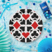 Kaart Suits Pattern Papieren Bordje (Feest)