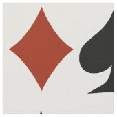 Kaart Suits Pattern Stof (Close Up)