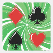 Kaart Suits Stickers (Voorkant)