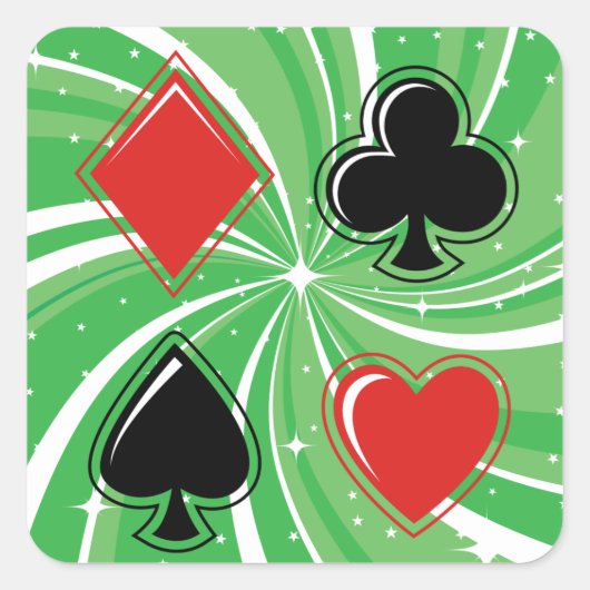 Kaart Suits Stickers (Voorkant)