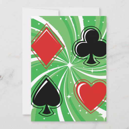 Kaart Suits Uitnodigingen (Voorkant)