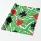 Kaart Suits Wrapping Paper Cadeaupapier (Uitgerold)