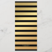 Kaart Sunflower Gold Wedding of Thanksgiving Menu (Achterkant)