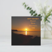 Kaart Sunset Birthday (Staand voorkant)