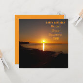 Kaart Sunset Birthday (Voorkant / Achterkant in situ)