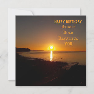 Kaart Sunset Birthday