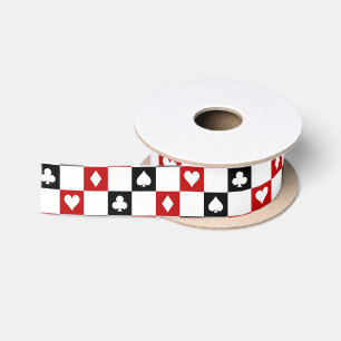 Kaart suti Gambling patroonlint Satijnen Lint