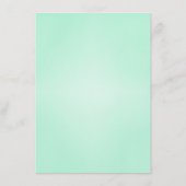 Kaart Sweet Mint Green Poster Style Accommodations (Achterkant)