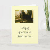 Kaart - sympathie - Gezegde vaarwel is moeilijk (Voorkant)