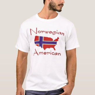 Kaart T-Shirt van Noorse Amerikaans/Verenigde Stat