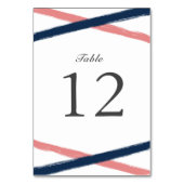 Kaart Tabelnummer penseelstreken | Navy Coral (Voorkant)